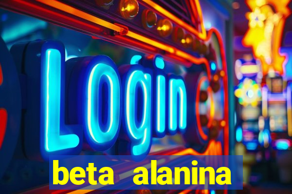 beta alanina aumenta a pressao